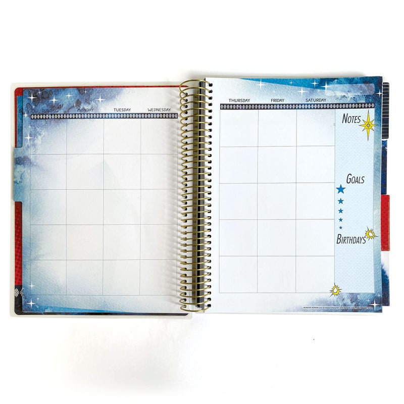 Paper House Productions DC Comics Wonder Woman 12 Month Undated Planner Set with Month and Event Flag Stickers and More! - Image 5